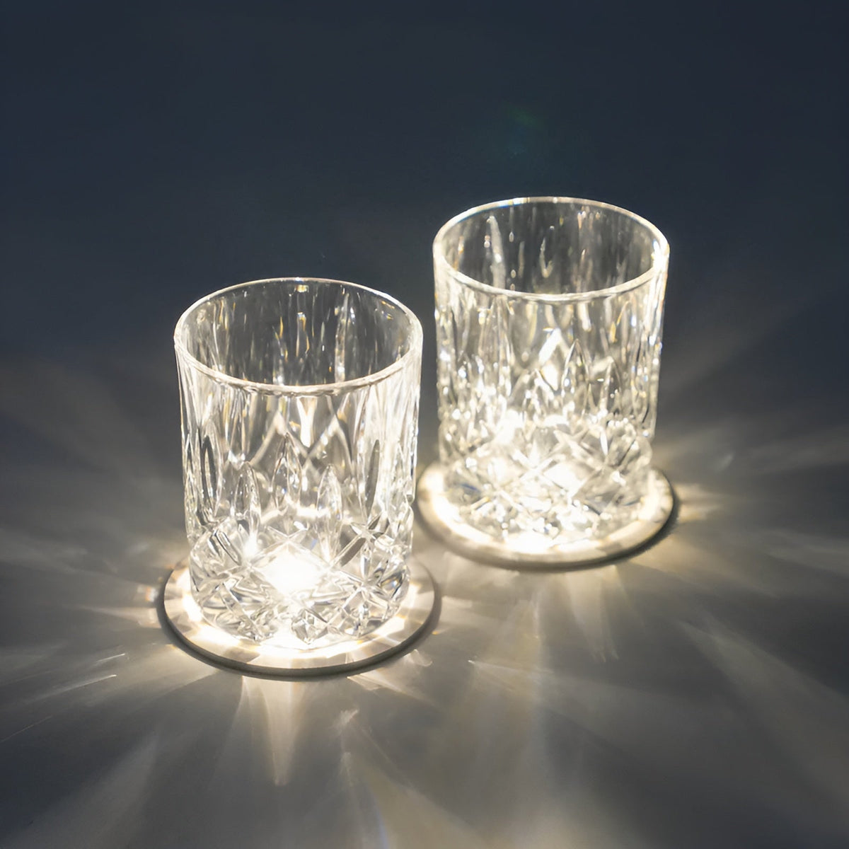 2 Premium Crystal Glasses
