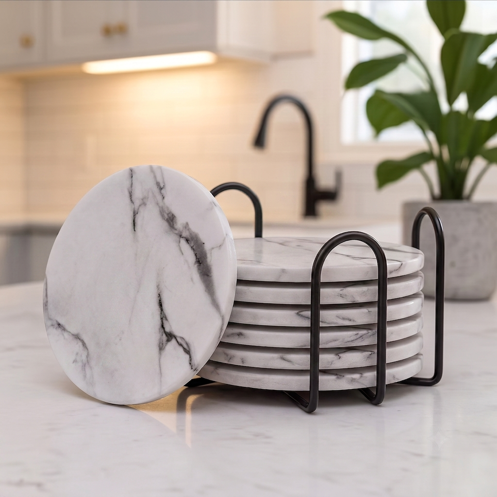 Coaster Organizer Stand | Holds Up to 8 Coasters