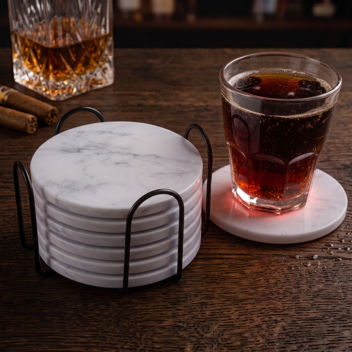 Coaster Organizer Stand | Holds Up to 8 Coasters
